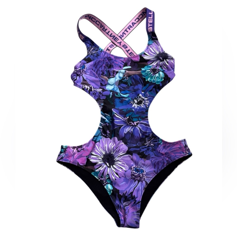 Stella McCartney***Purple One-Piece Monokini Swimsuit***Sm. $385